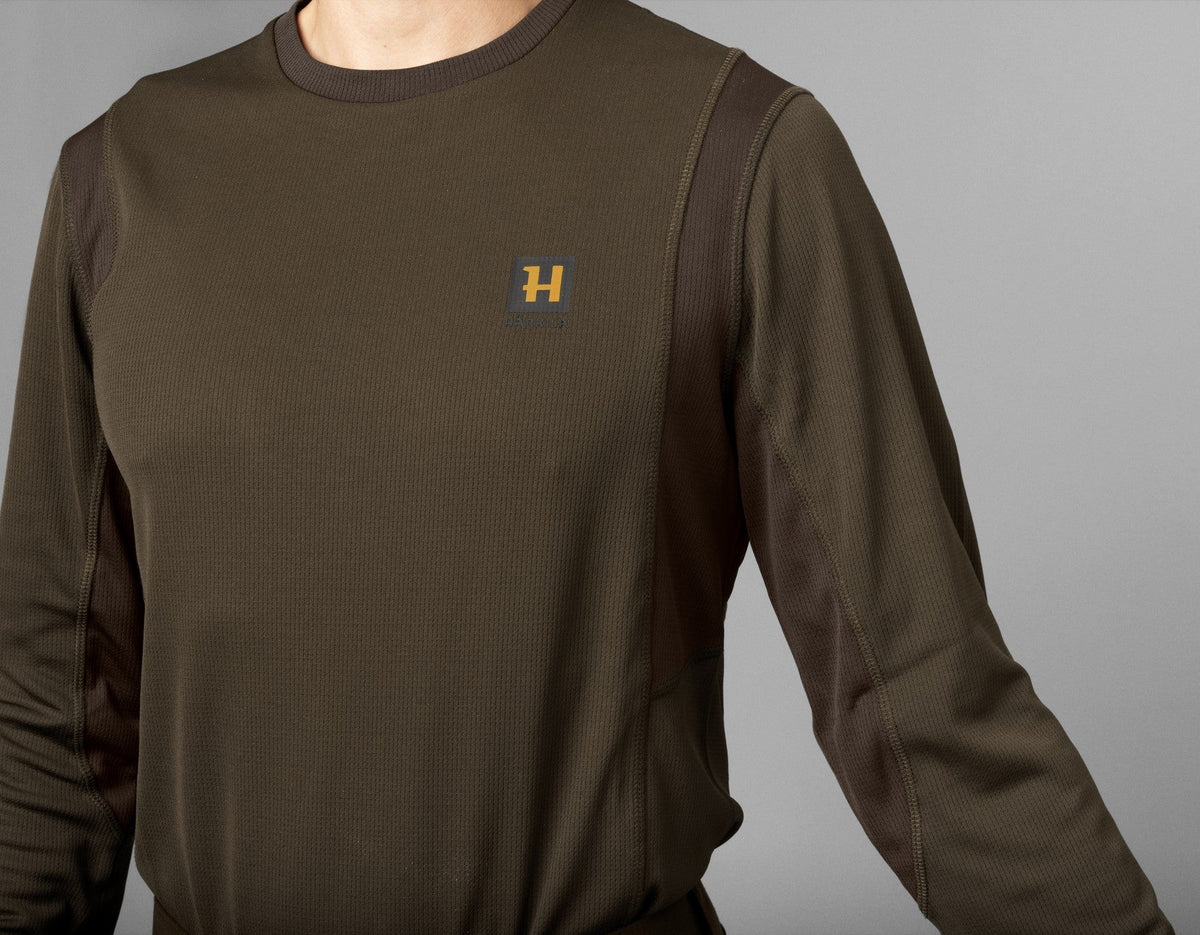 Forest Hunter långärmad T-shirt Hunting green/Shadow brown - Härkila