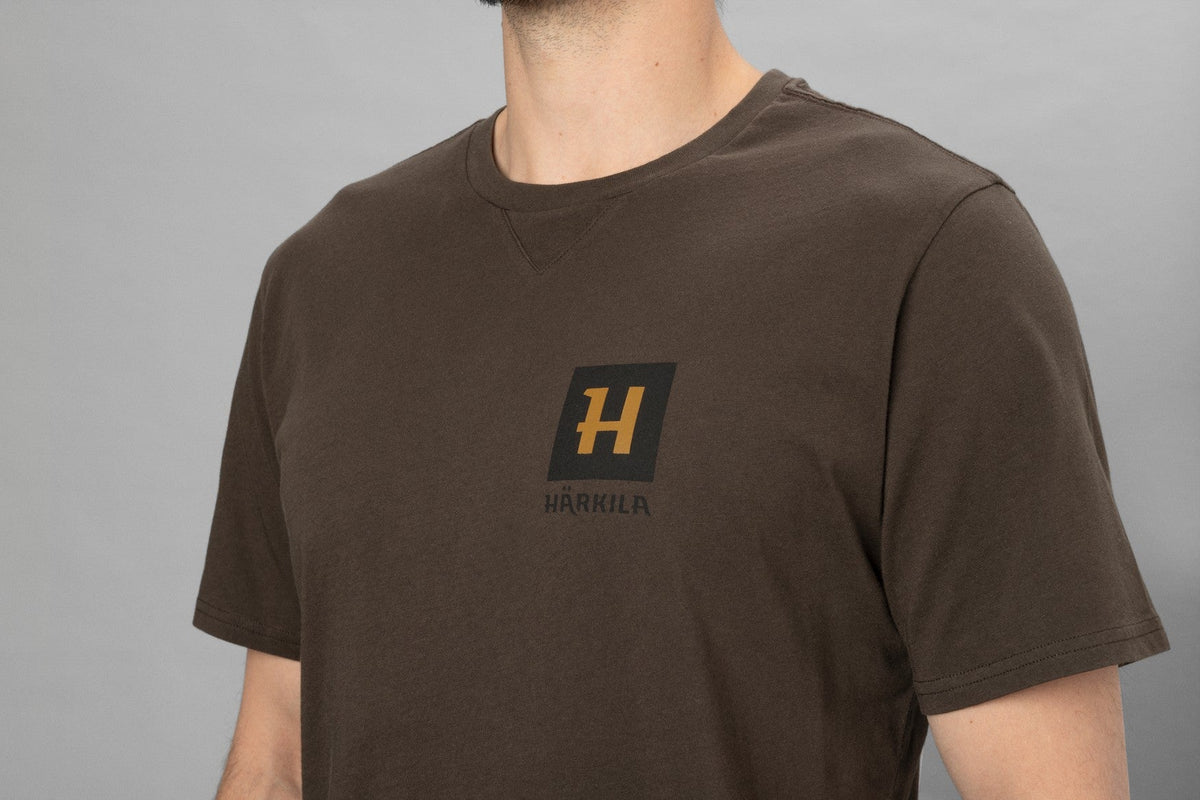 Gorm Kortärmad t-shirt Shadow brown - Härkila