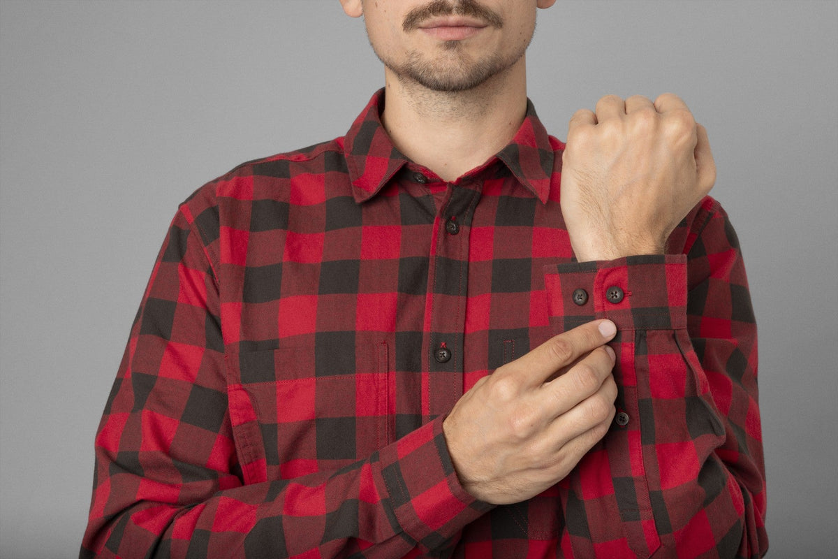 Skandinavisk långärmad skjorta Red check - Härkila