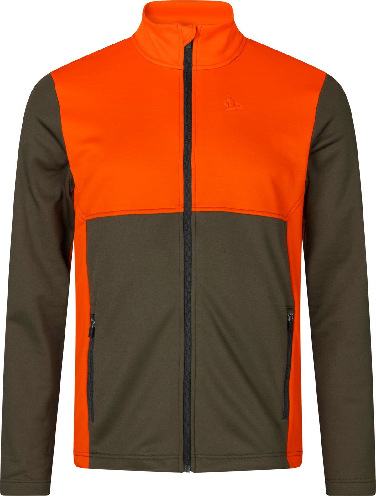 Elliot fleece Pine green/Hi-Vis orange - Seeland