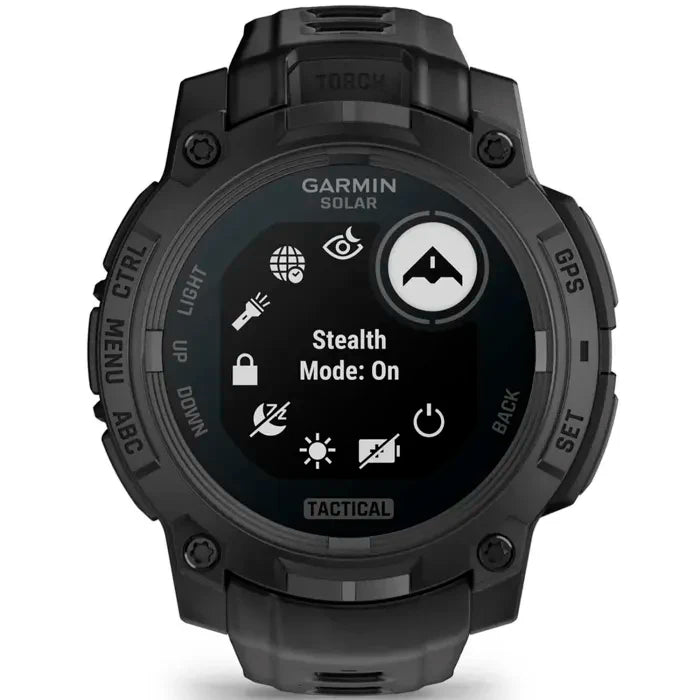 Instinct® 3 – 50 mm, Solar, Tactical Edition, Sort med sort rem 3