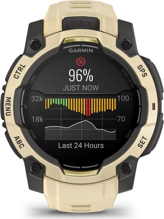 Instinct® 3 – 45 mm, AMOLED, Citrine med Citrine rem 3