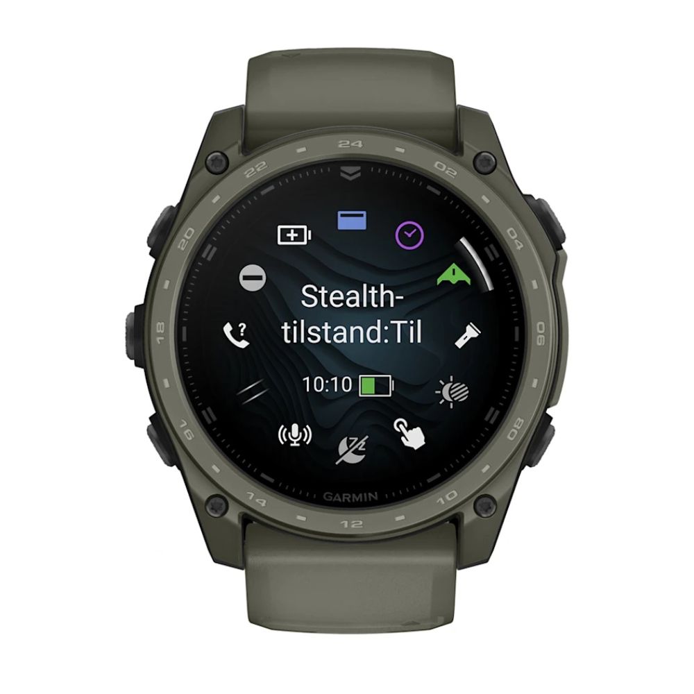 tactix® 8 – 51 mm, AMOLED, Cerakote®-beläggning, Inklusive Applied Ballistics Ultralight™ Solver och Olive Cerakote®-beläggning – Garmin