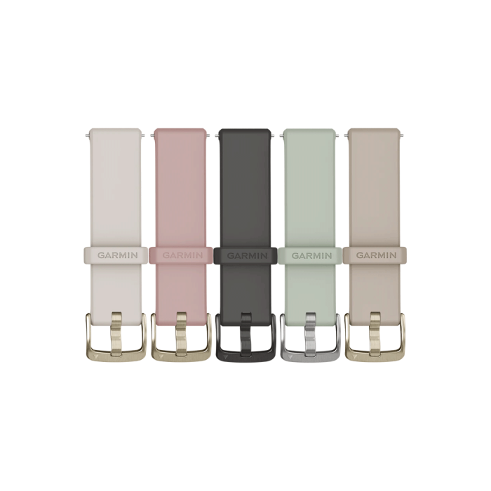 Quick release-remme, French Grey, Soft Gold hardware 2