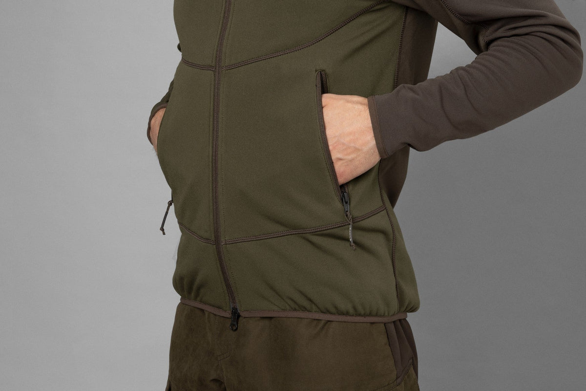 Olaf fleecejacka Willow green/Shadow grey - Härkila