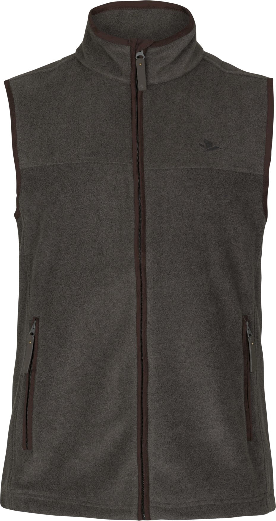 Woodcock Earl Fleece väst Dark Grey Melange - Seeland