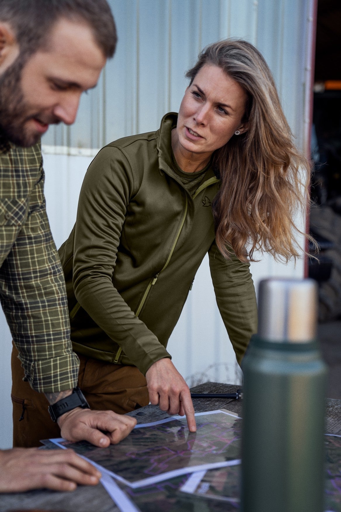 Emily fleece Dam Pine green - Seeland