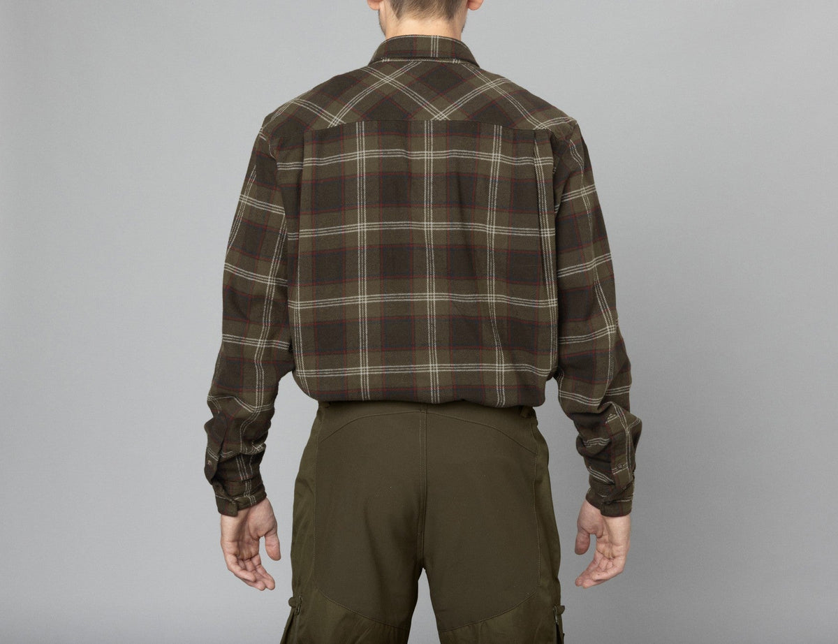 Glen Flanellskjorta Pine green rutig - Seeland
