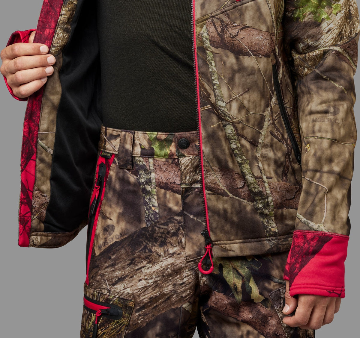 Moose Hunter 2.0 fleecejacka MossyOak®Break-Up Country®/MossyOak®Red - Härkila