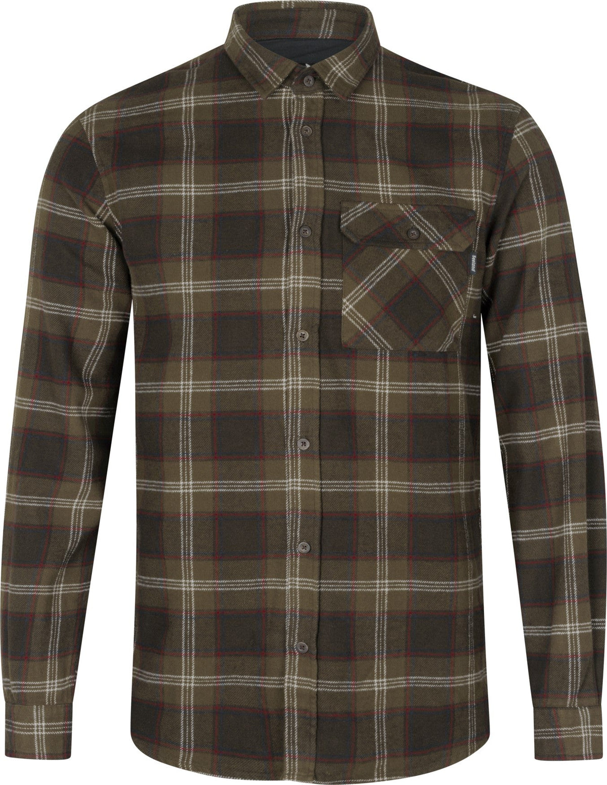 Glen Flanellskjorta Pine green rutig - Seeland
