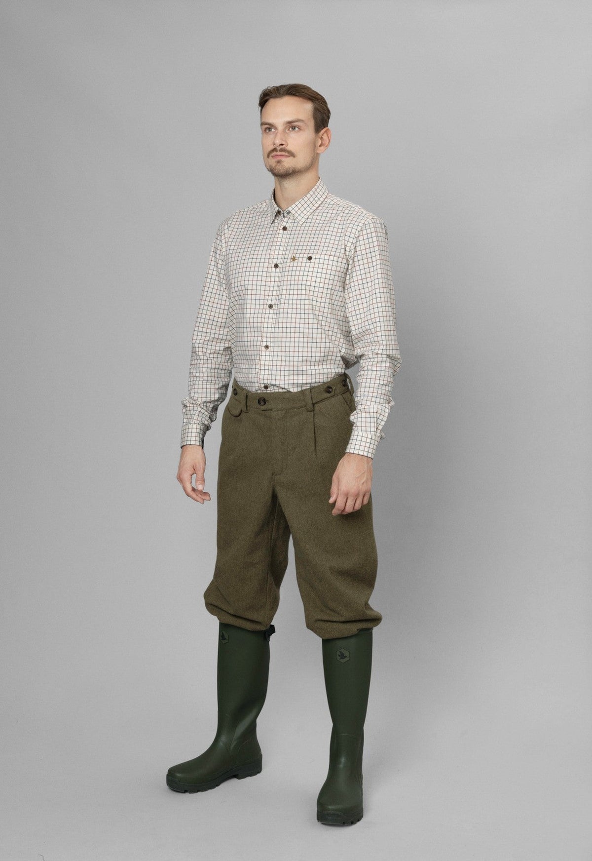 Oxford Skytteskjorta Grape Leaf/Terracotta Check - Seeland