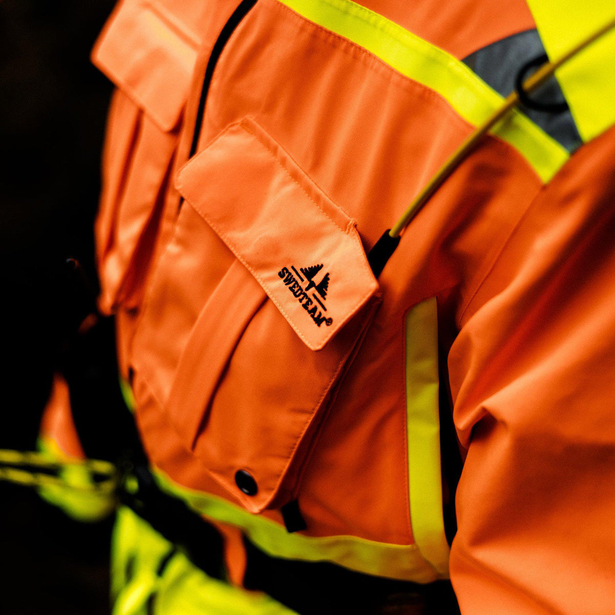 Protect Pro Jaktjacka Orange Neon - Swedteam