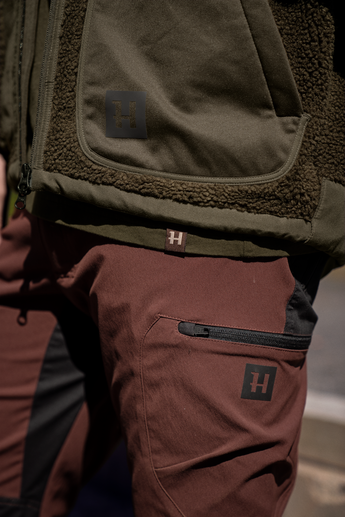 Ragnar byxor - Burgundy/Black – Härkila