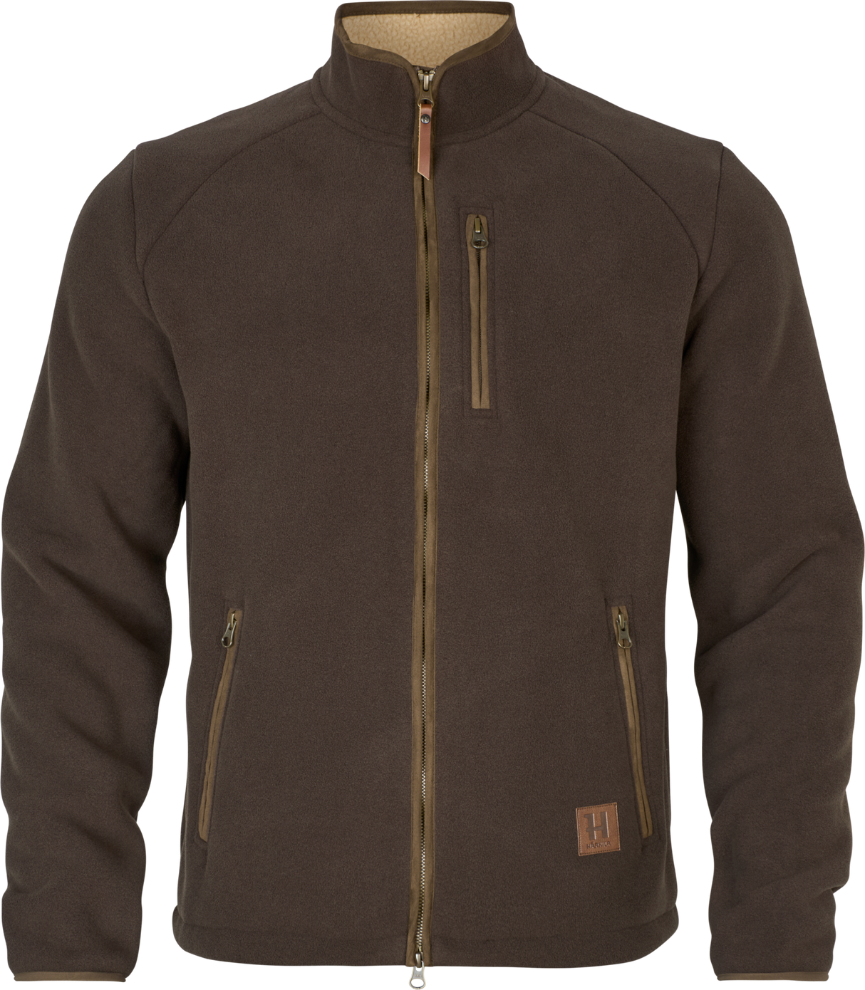 Sherpa fleecejacka Demitasse brown - Sandhem