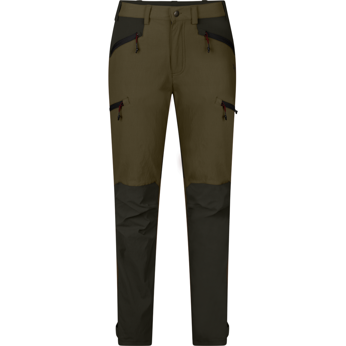 Larch stretch byxor för kvinnor Grizzly brown/Duffel green - Seeland