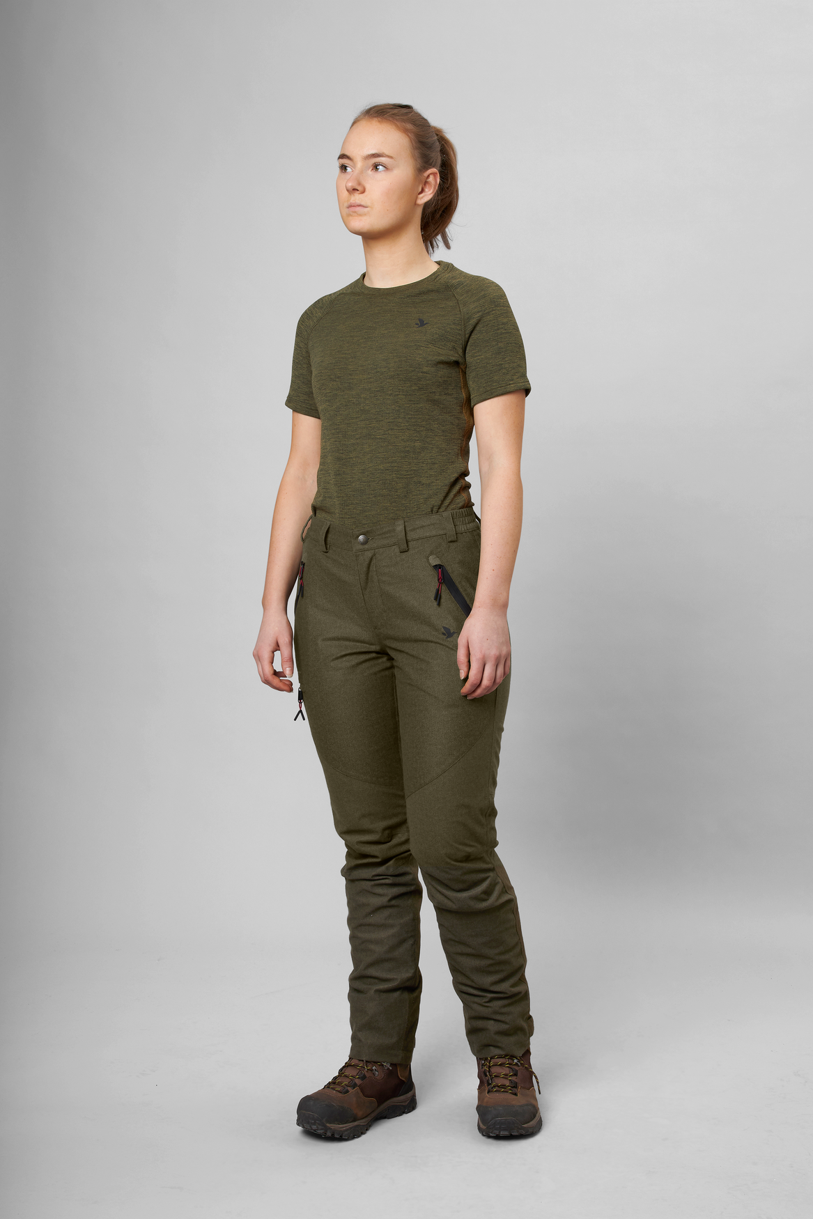 Avail Kvinnor Byxor Pine green melange - Seeland