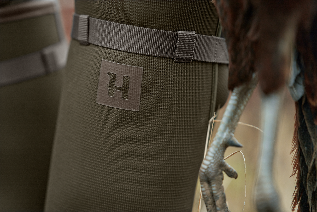 Textilgummistövel Willow green/Deep brown – Härkila
