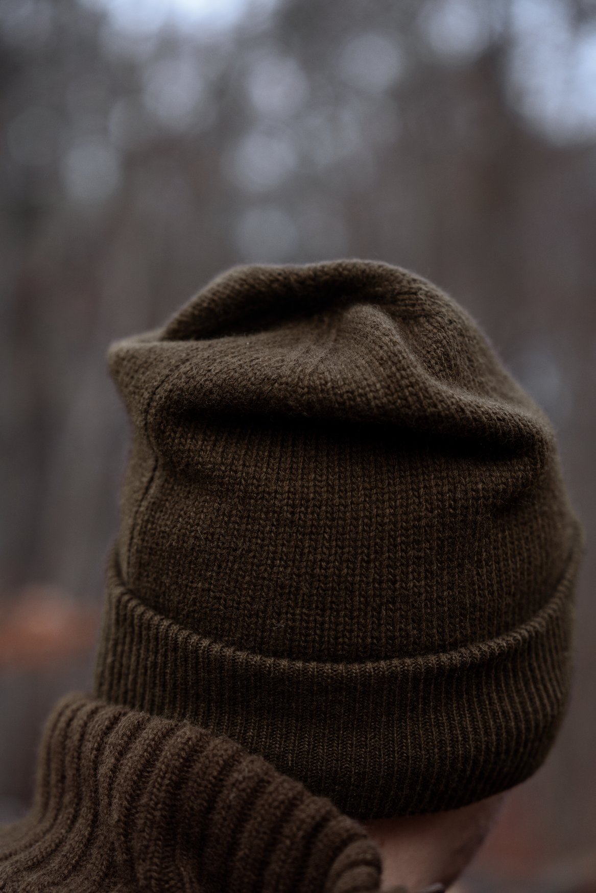 Annaboda WSP stickad mössa - Demitasse brown - Härkila