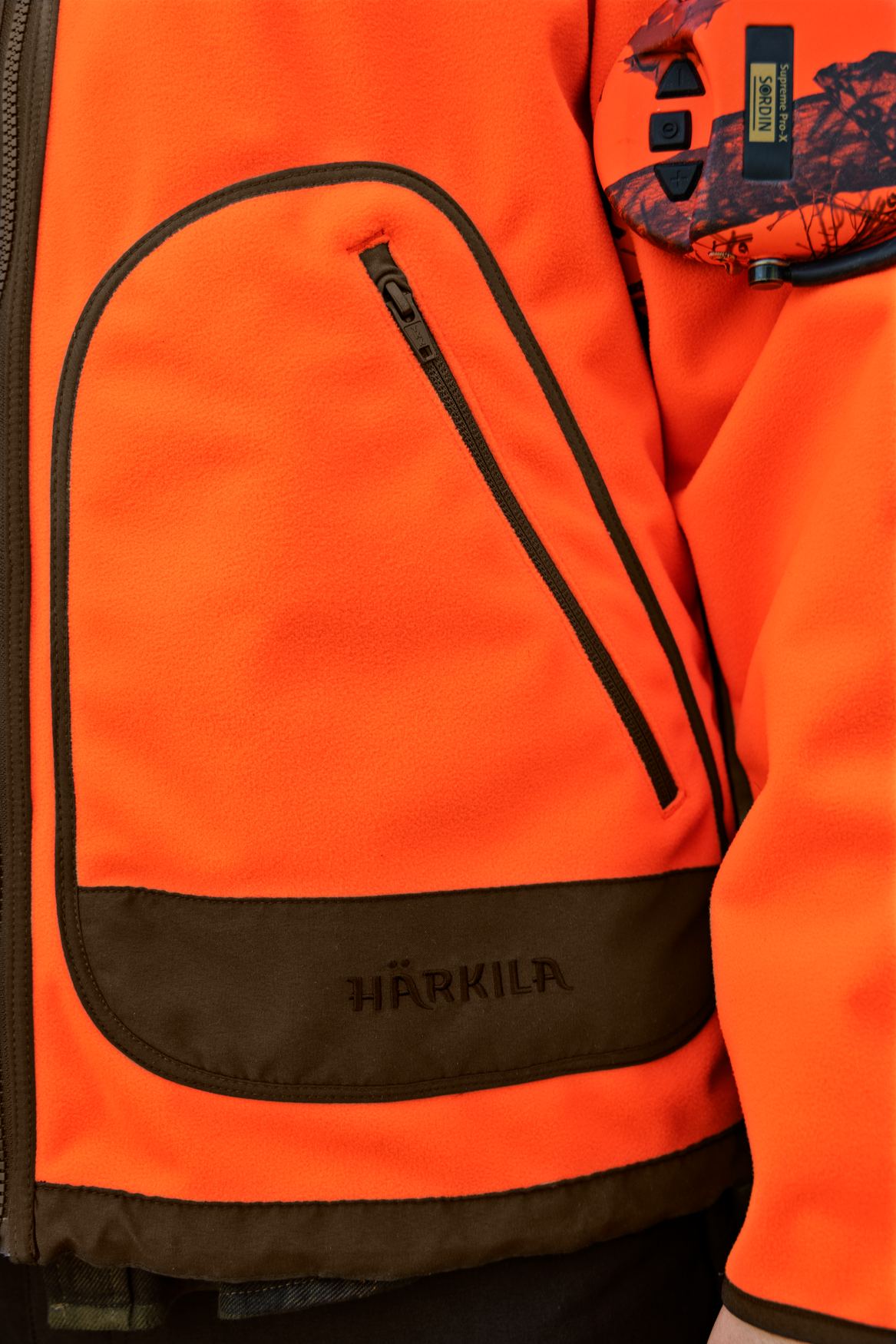 Kamko Blaze Vändbar Fleecejacka - Orange Blaze/Willow Green – Härkila