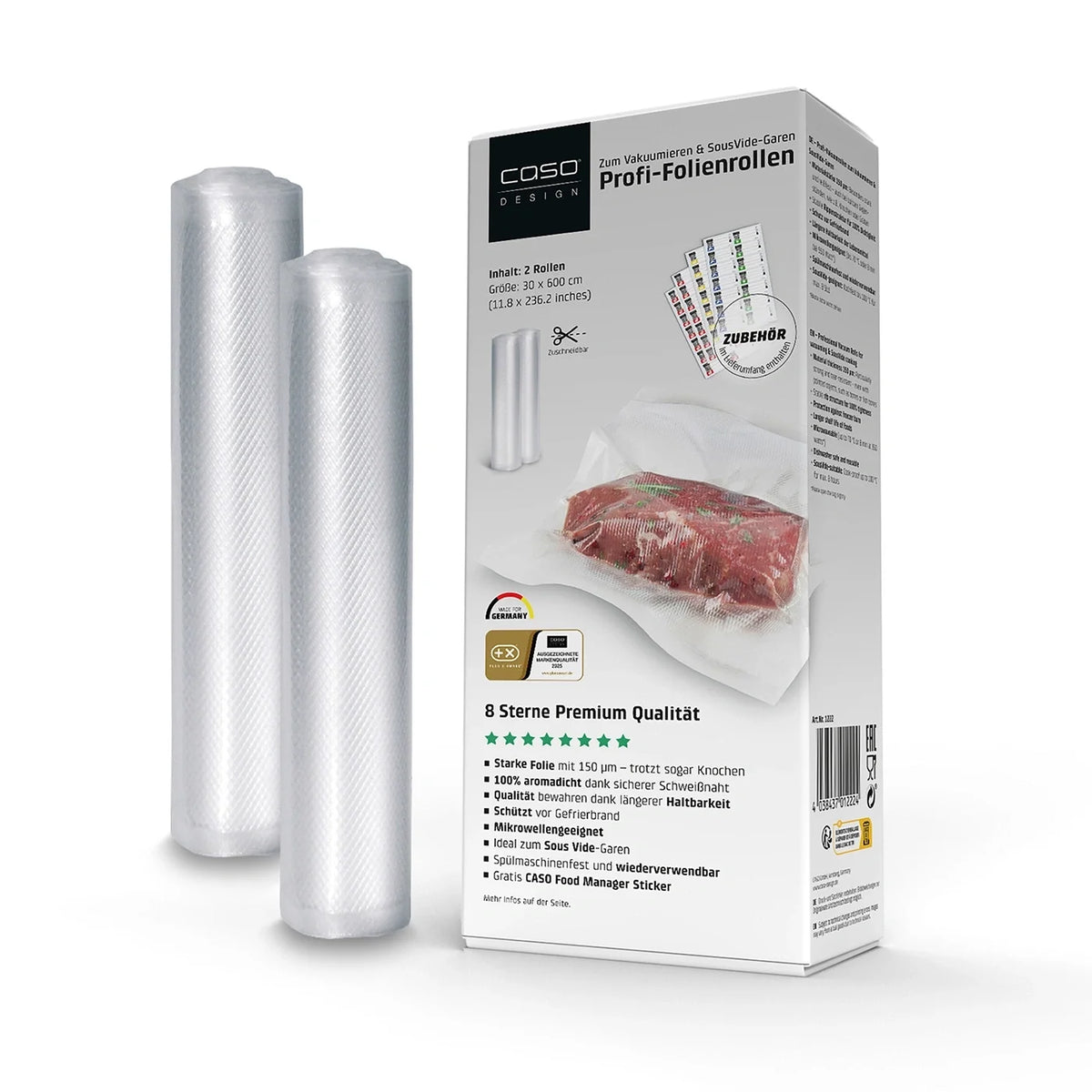 Folierullar 30x600cm 2St, 150my – Caso
