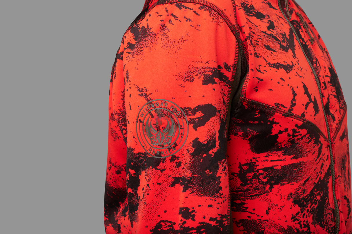 Wildboar Pro kamouflage fleecejacka AXIS MSP®Wildboar Orange/Shadow brown - Härkila