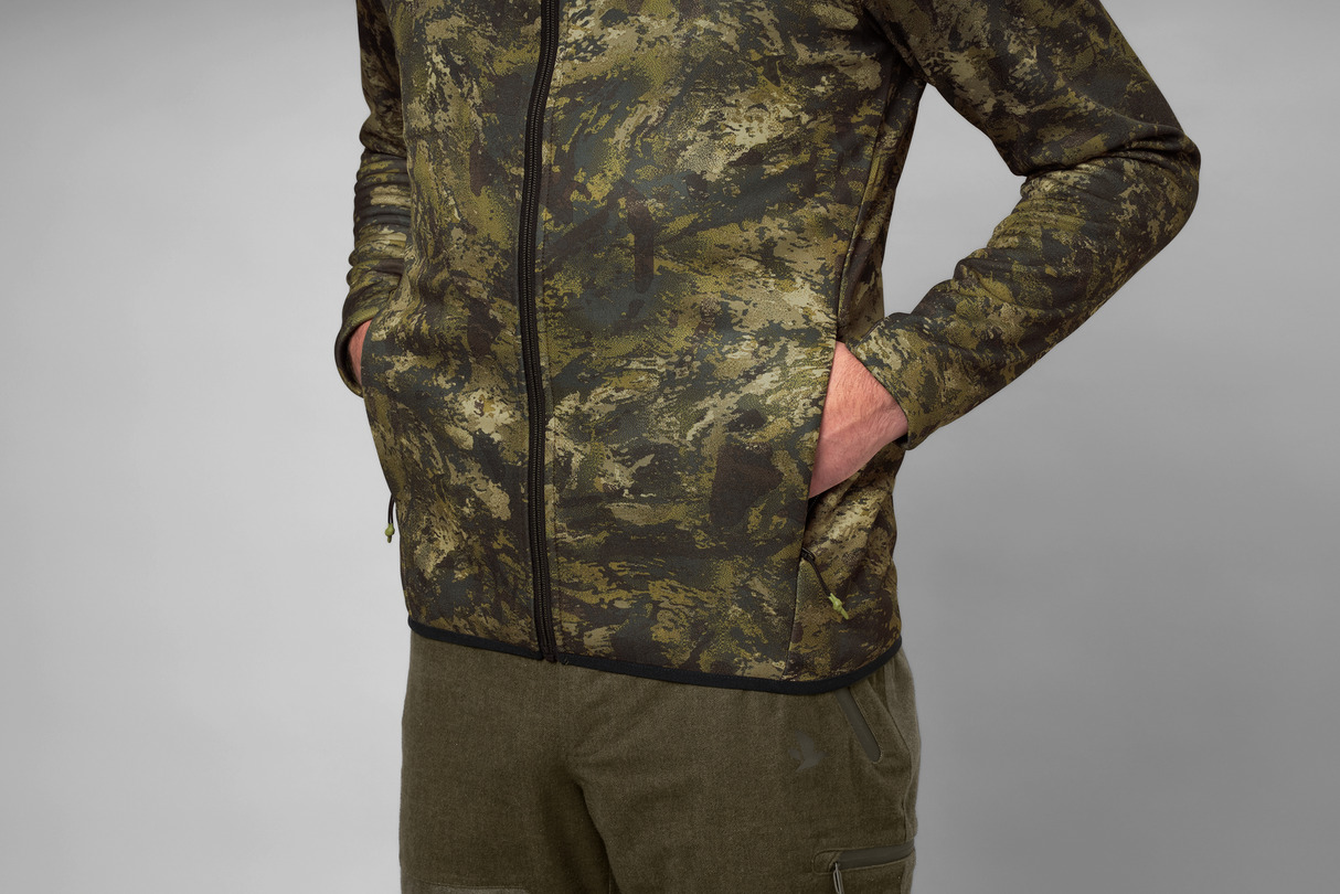 Power Camo fleecejacka InVis green - Seeland