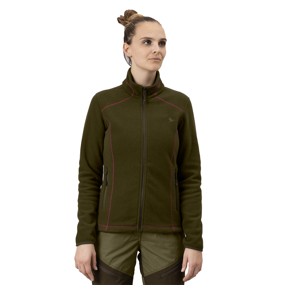 Billie fleecejacka Pine green - Seeland
