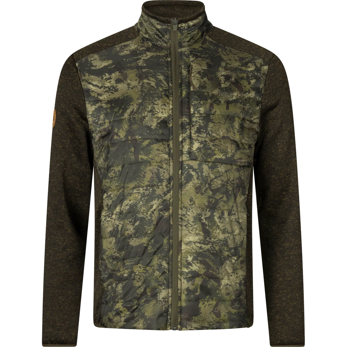 Theo Hybrid Kamouflage Fleeceväst Pine green/InVis green - Seeland
