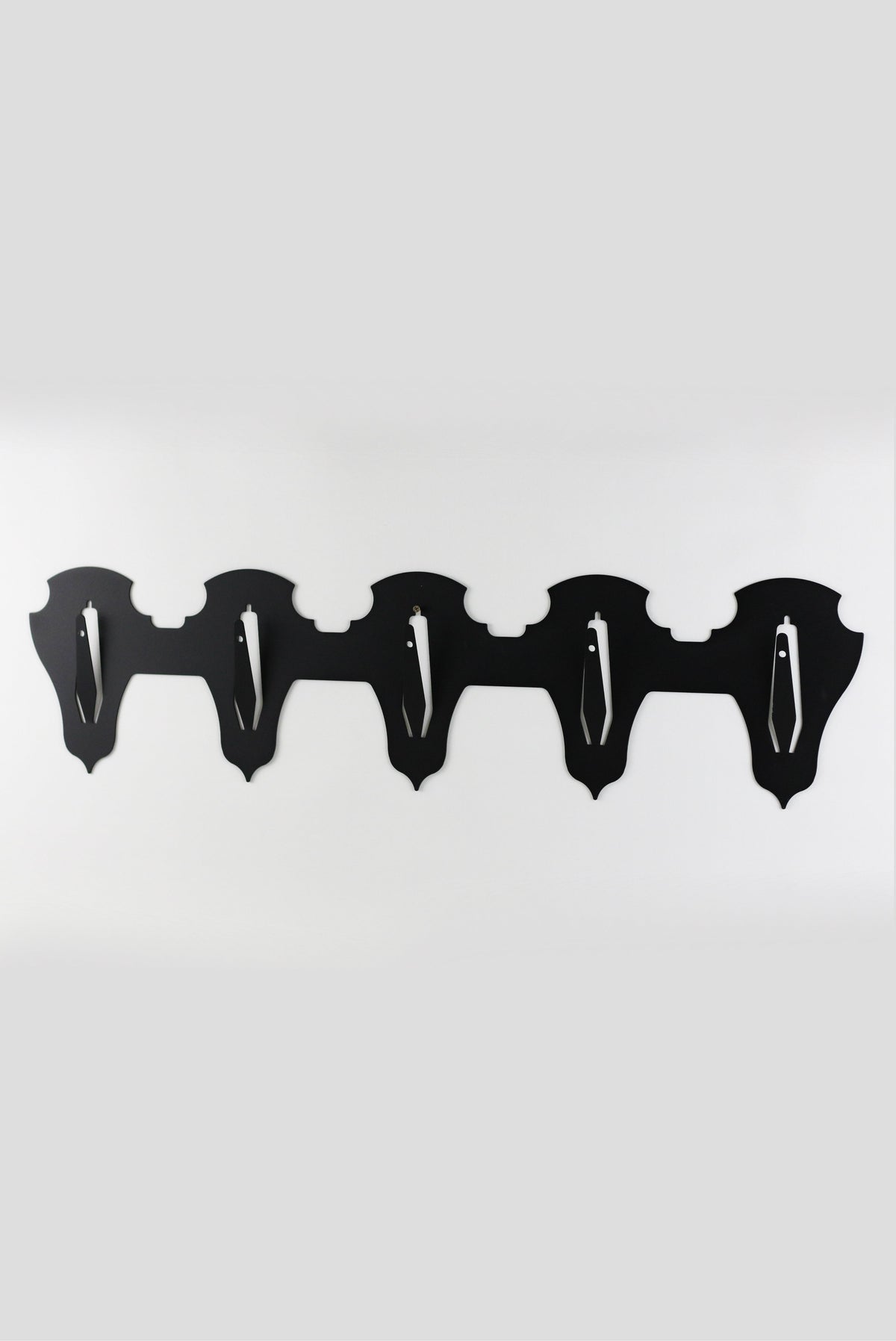 Monteringsplatta för 5 bockar horisontell klassisk Svart - Torp Solution