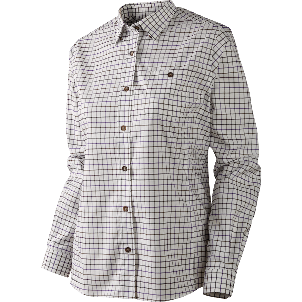 Lancaster Lady L/S skjorta Blackberry check - Härkila