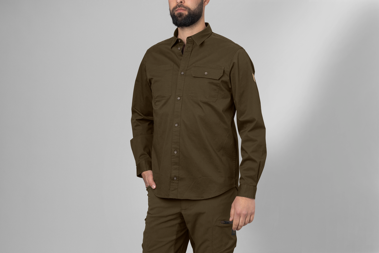 Trym L/S skjorta Willow green - Härkila
