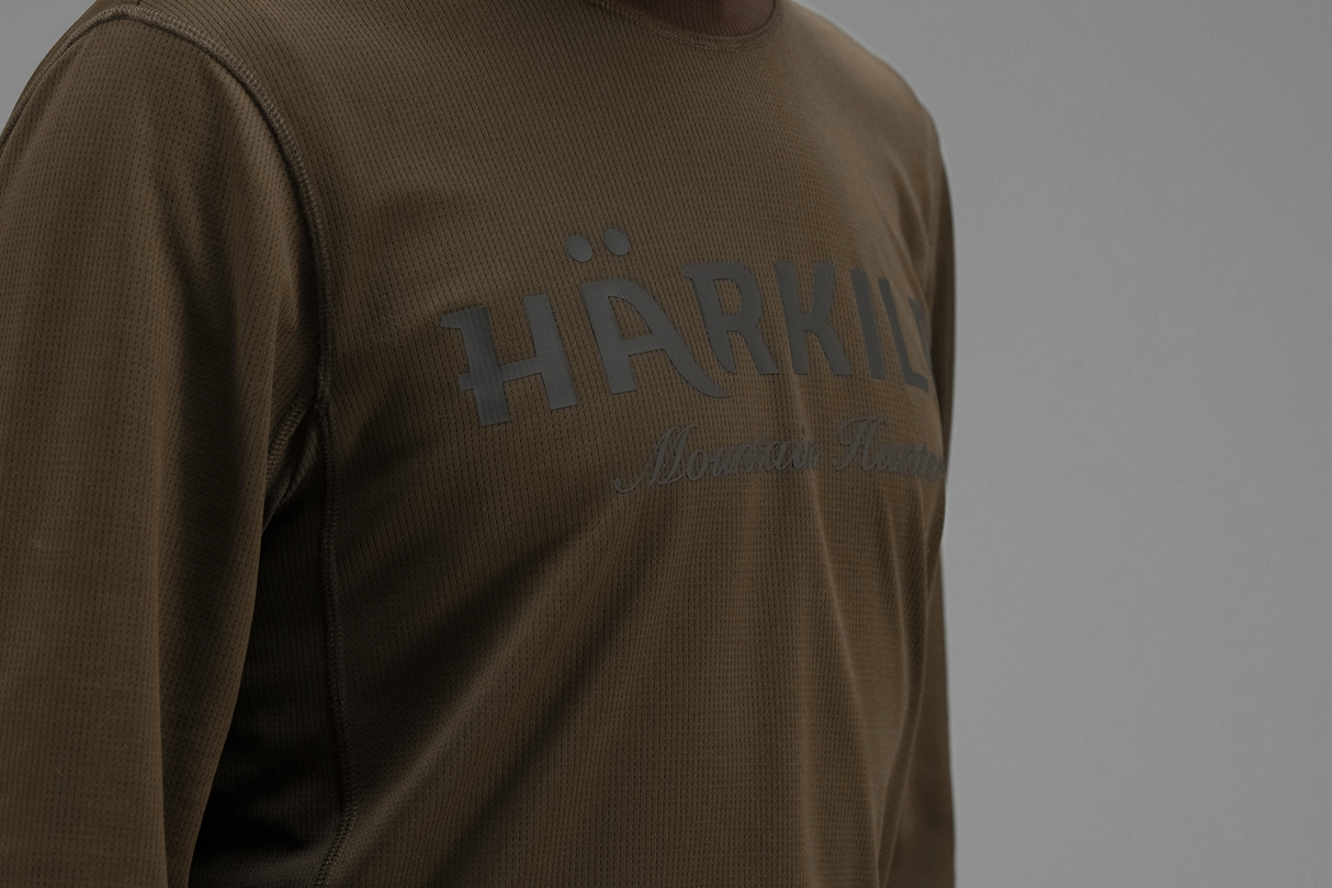 Mountain Hunter långärmad t-shirt Hunting green/Shadow brown - Härkila