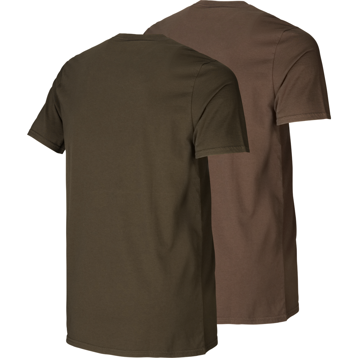 Grafisk t-shirt 2-pack Willow green/Slate brown - Härkila