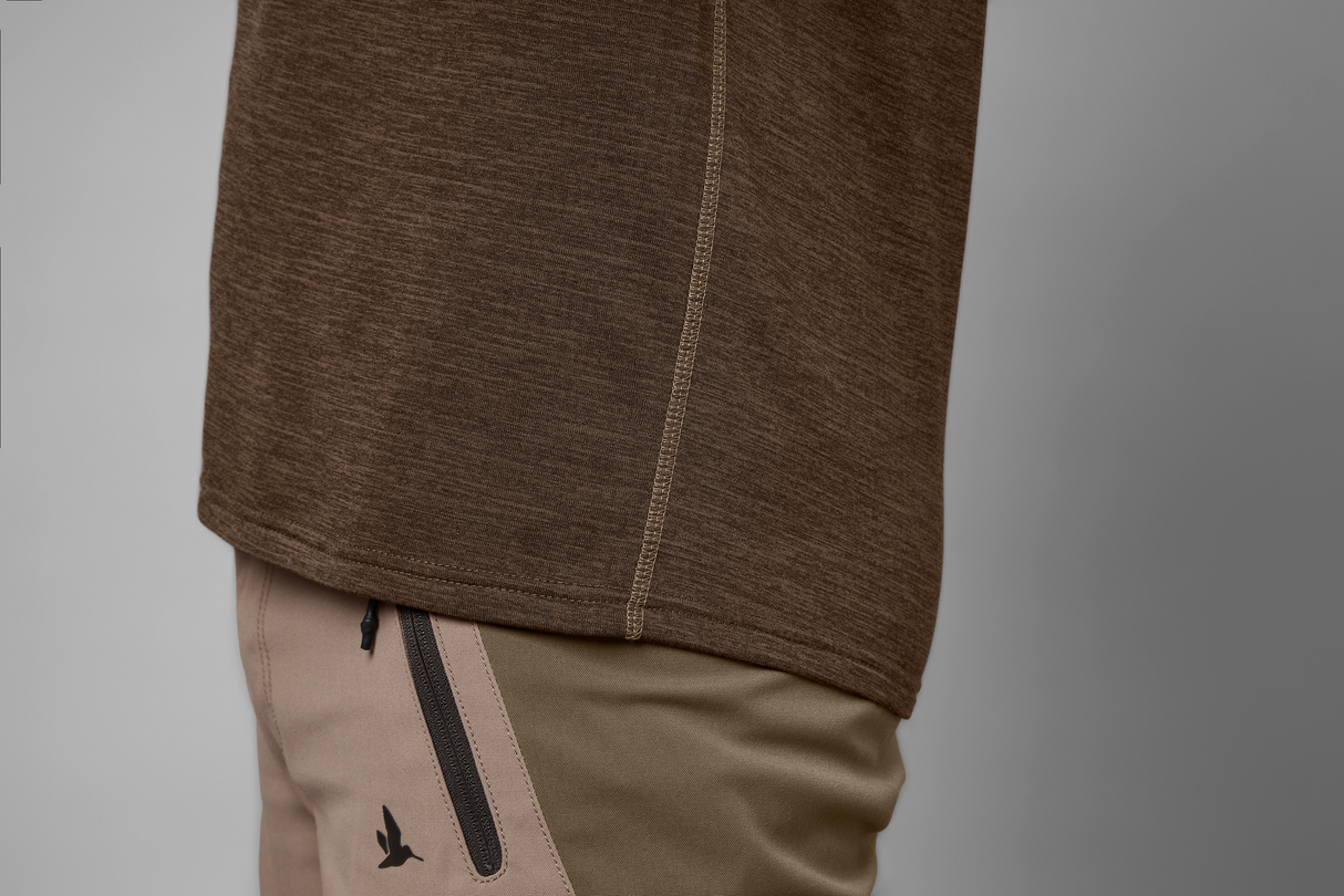 Active S/S t-shirt Demitasse Brun - Seeland