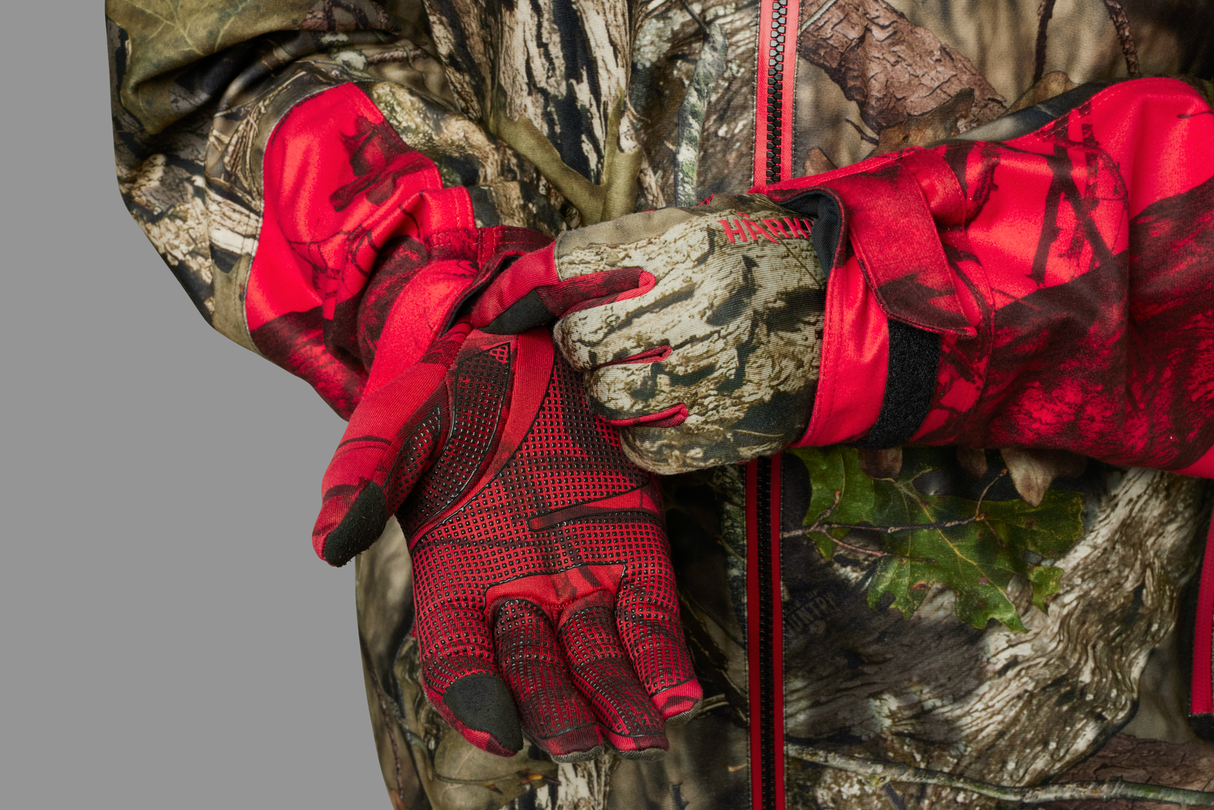 Moose Hunter 2.0 fleecehandske MossyOak®Break-Up Country®/MossyOak®Red - Härkila