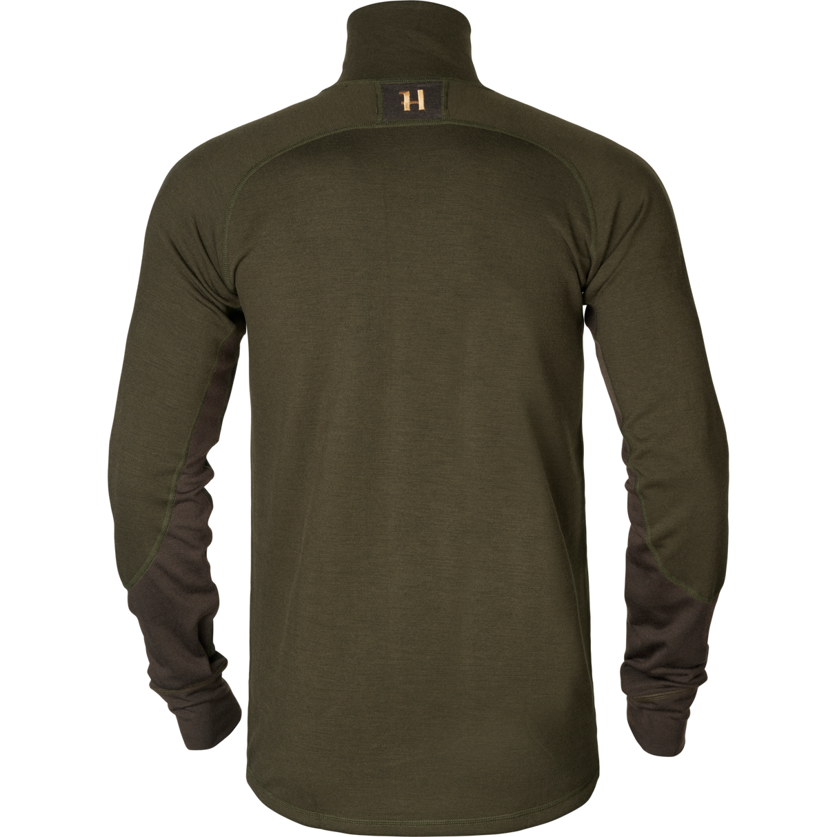 Base Warm med dragkedja i halsen Willow green/Shadow brown - Härkila