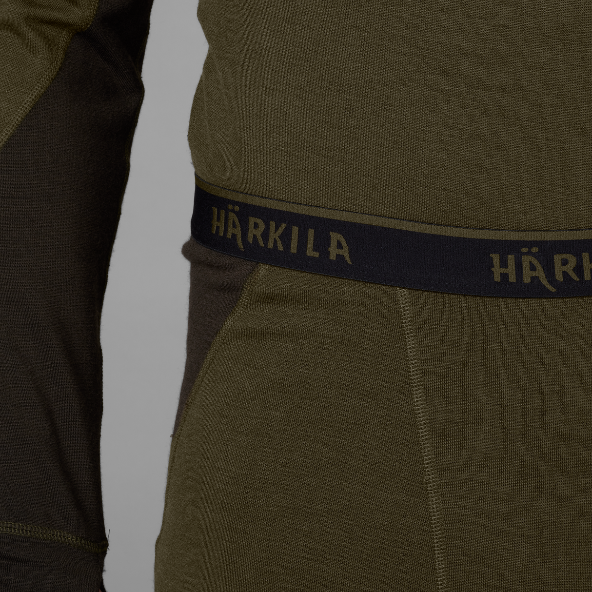 Base Warm långkalsonger Willow green/Shadow brown - Härkila