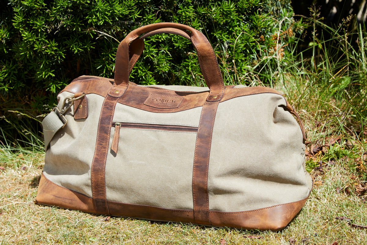 Resväska Canvas/Hunter Läder
