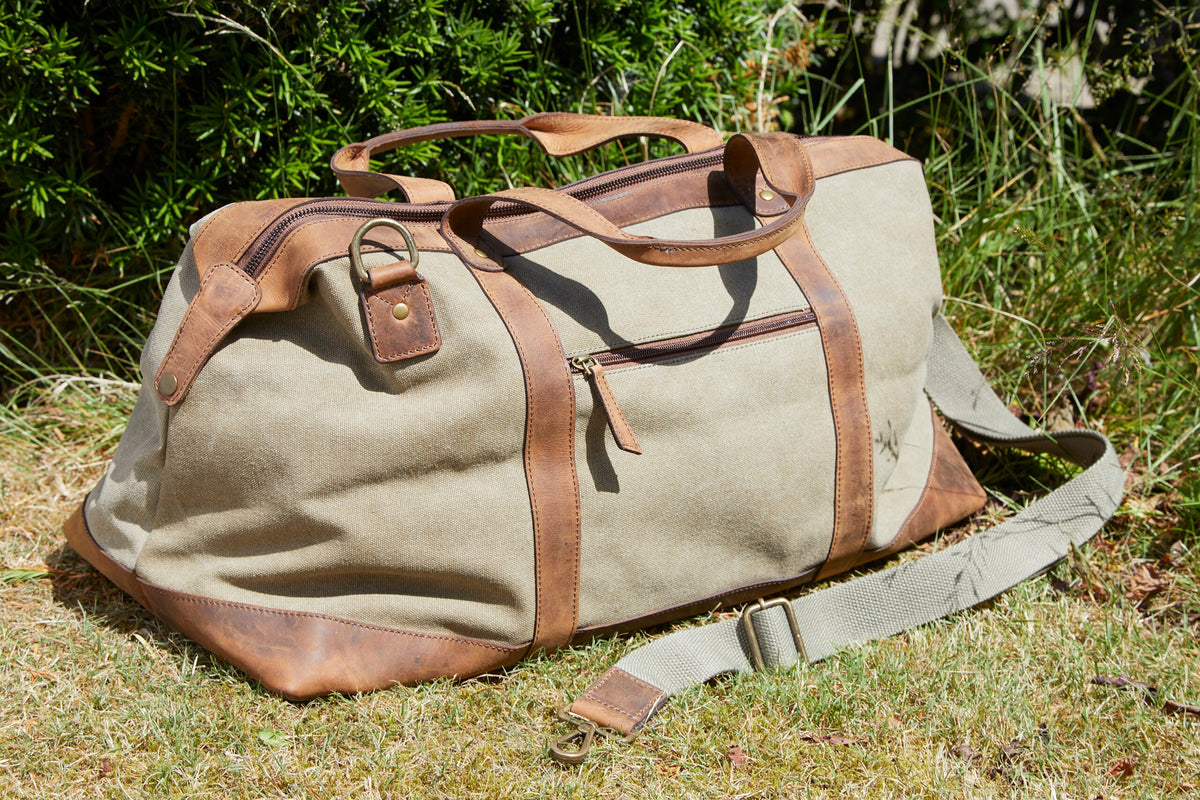 Resväska Canvas/Hunter Läder