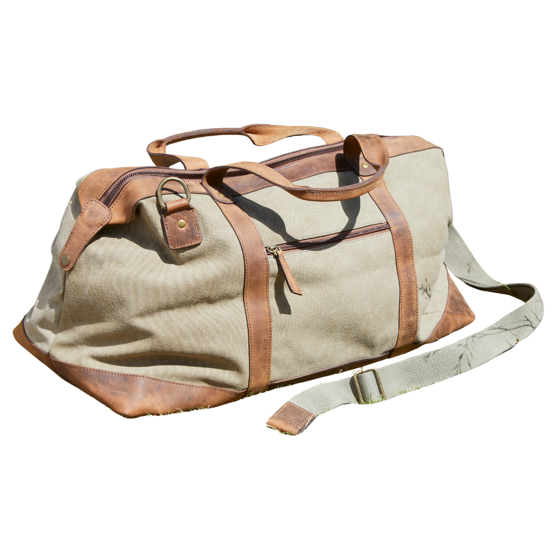Resväska Canvas/Hunter Läder