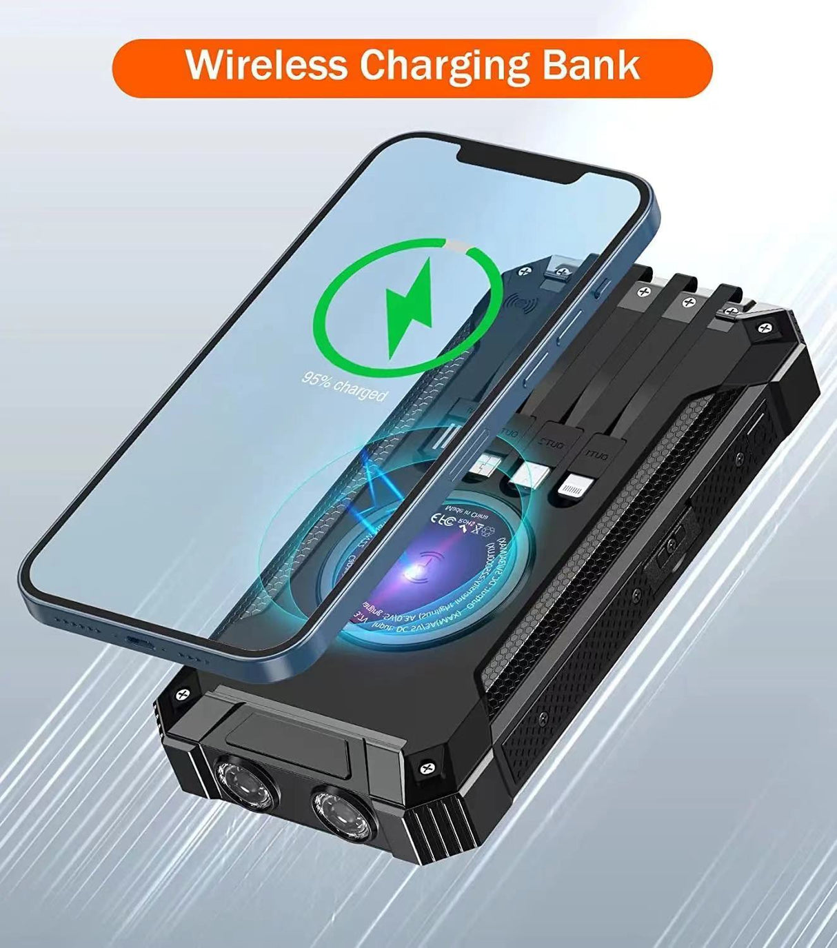 Powerbank 30.000 mAh med solcell - Ignition