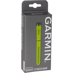 Quickfit 22 mm urremme, Electric Lime/Graphite silikone 3