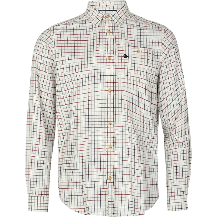 Shooting skjorta Cabernet/Blue Check - Seeland