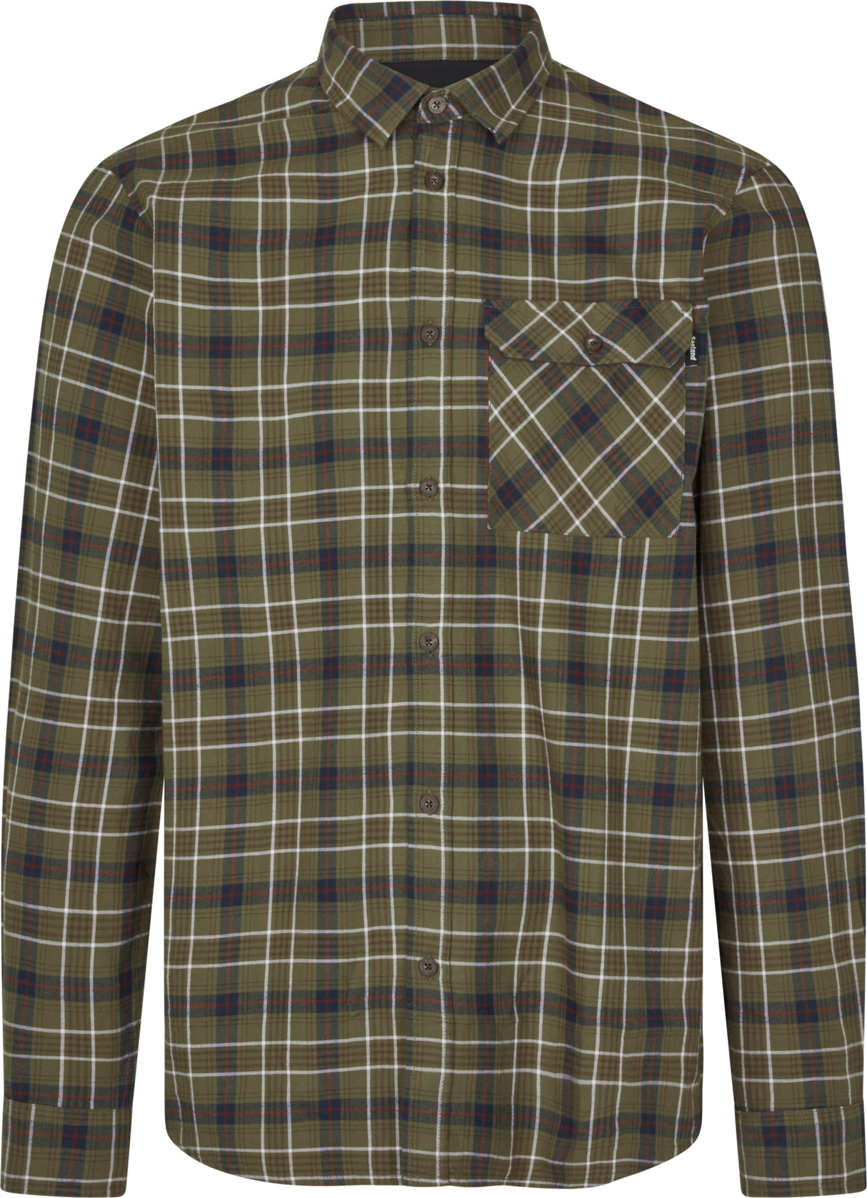 Glen flanellskjorta - Grape Leaf/Dark Navy Check – Seeland