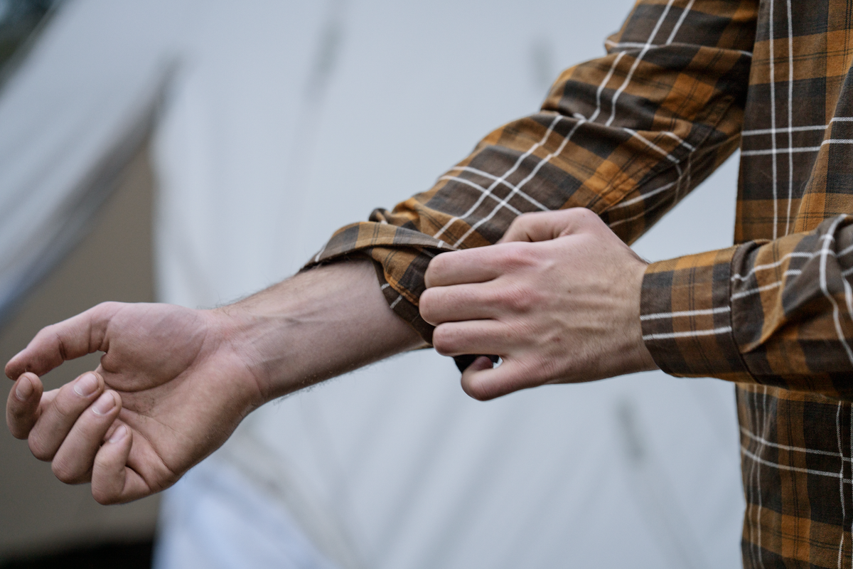 Glen Flanellskjorta - Dark Brown/Camel Check – Seeland