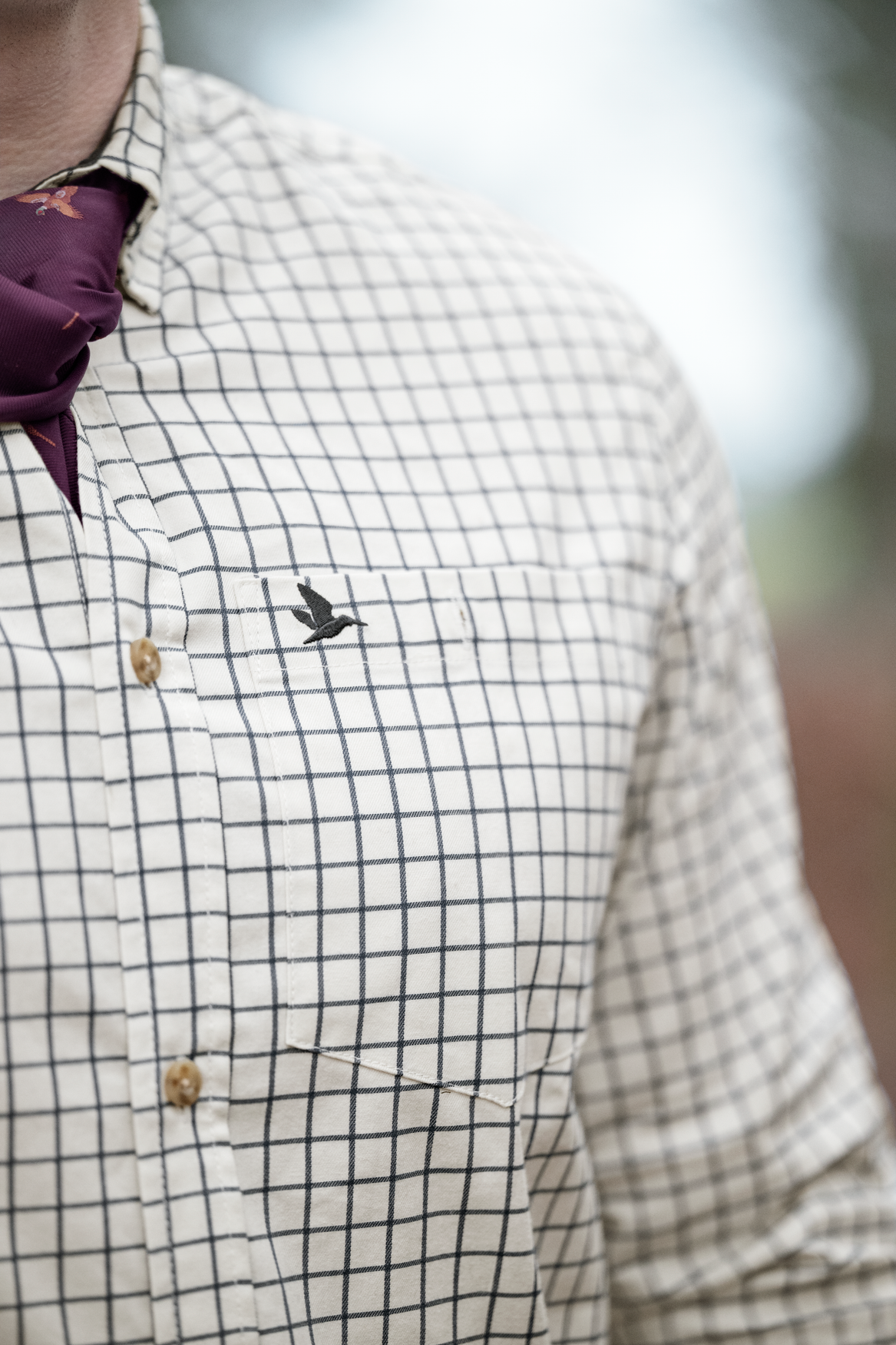 Oxford skytteskjorta - Dark Sapphire Check – Seeland