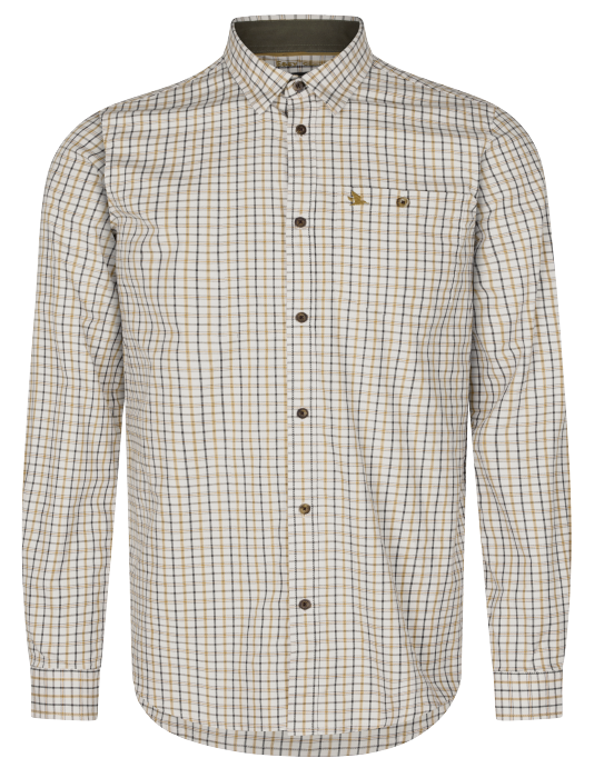 Oxford Skyttetröja Classic blue/Classic brown check - Seeland