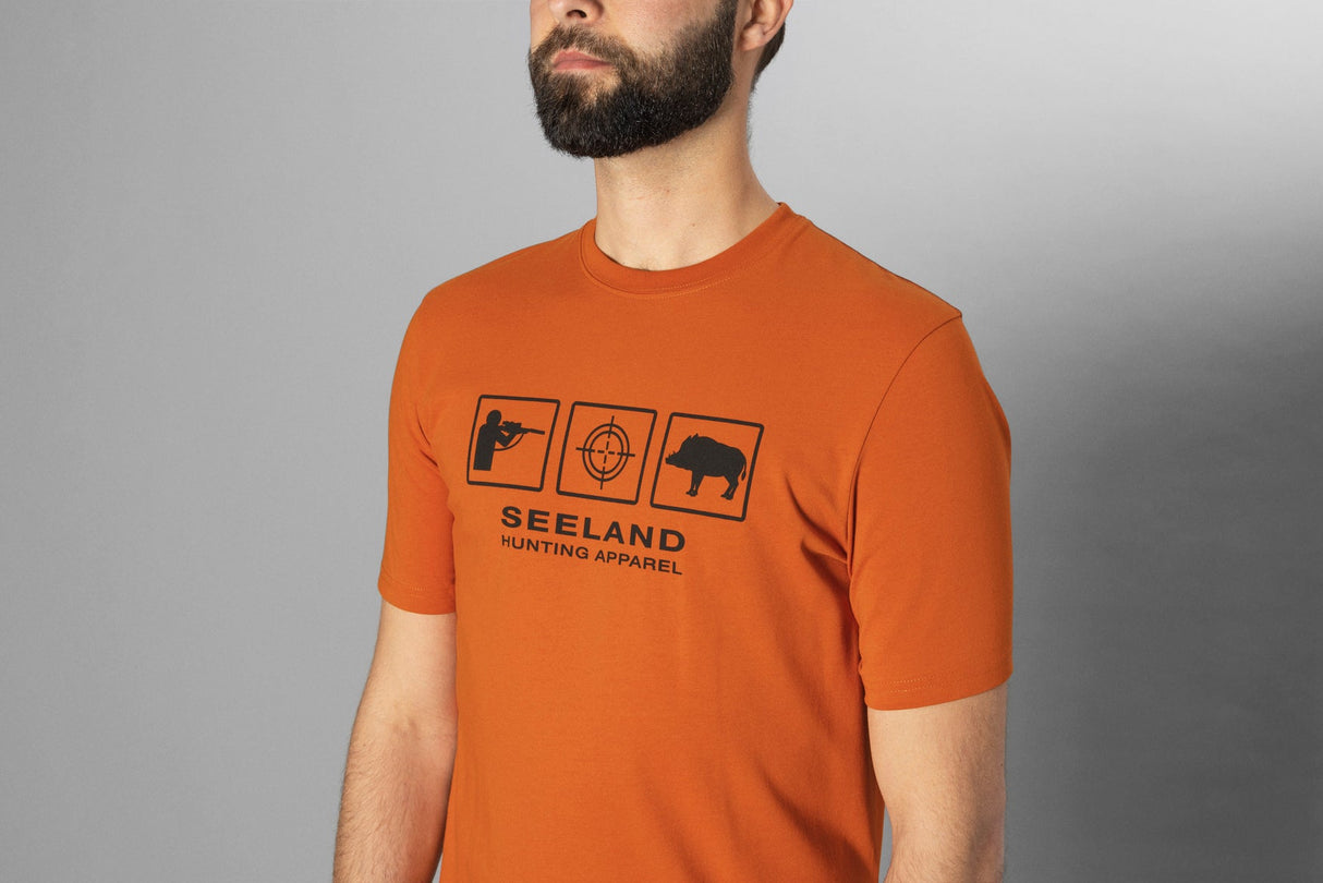 Lanner T-tröja Melange Gold Flame - Seeland