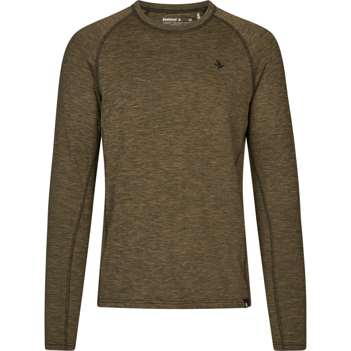 Peak T-tröja Military Olive Melange - Seeland