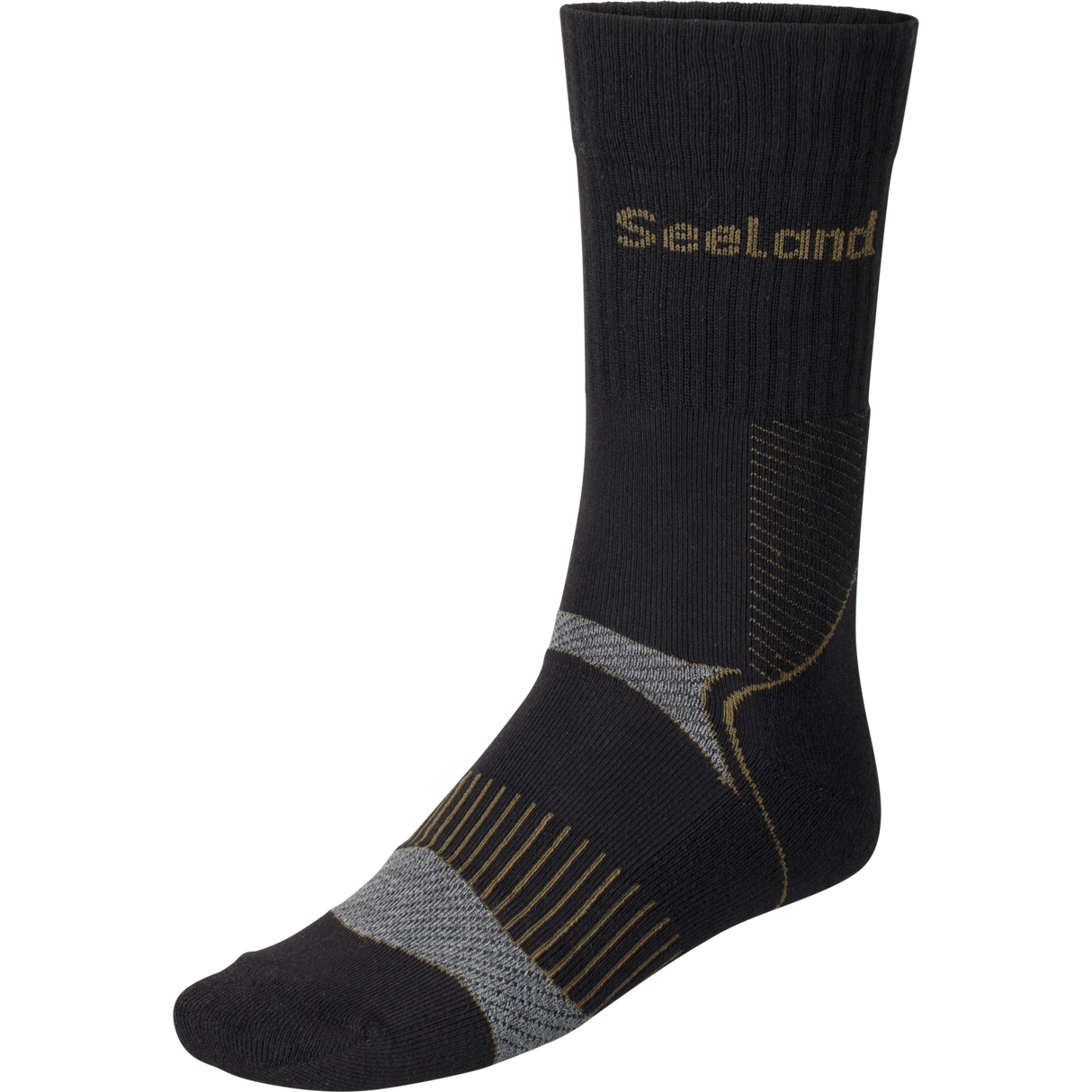 Field Coolmax-strumpor - 2Pack Svart/Mörk Grå - Seeland